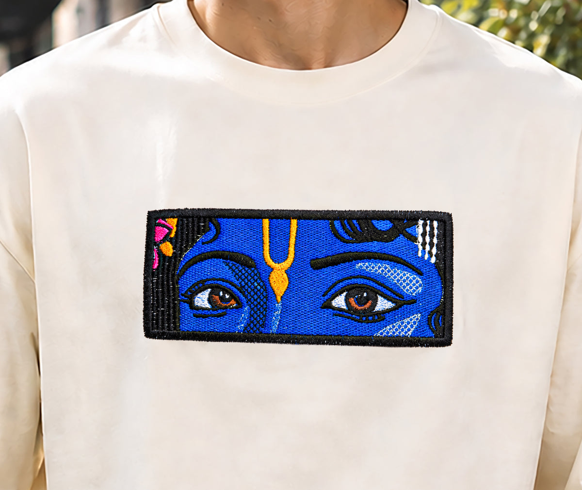 KRISHNA EYE – PREMIUM EMBROIDERY OVERSIZED