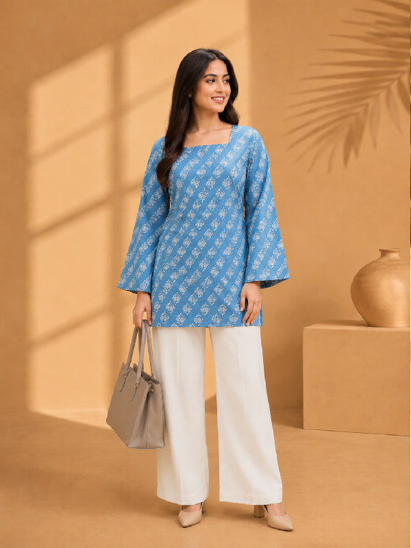 Women's wear Trendy Short Kurti Tunic Top | Casual Ethnic Wear by Ksyle Outfit