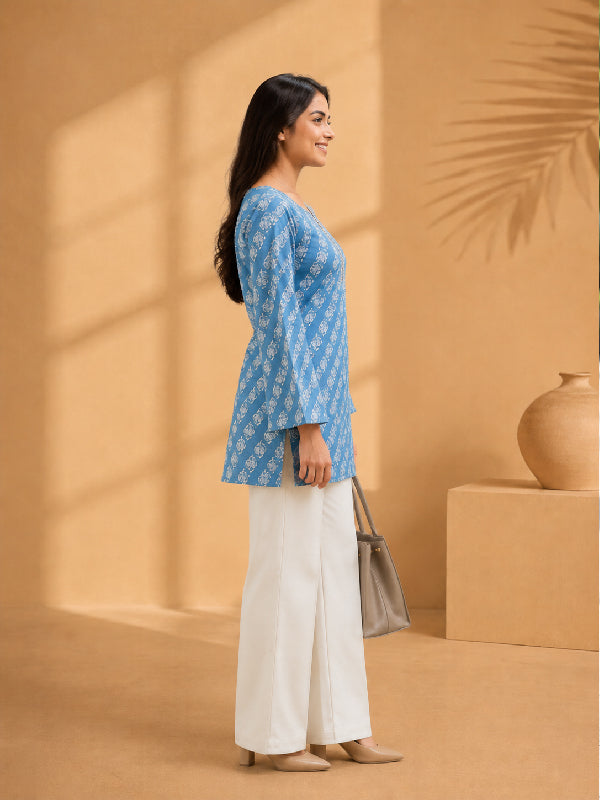 Women's wear Trendy Short Kurti Tunic Top | Casual Ethnic Wear by Ksyle Outfit