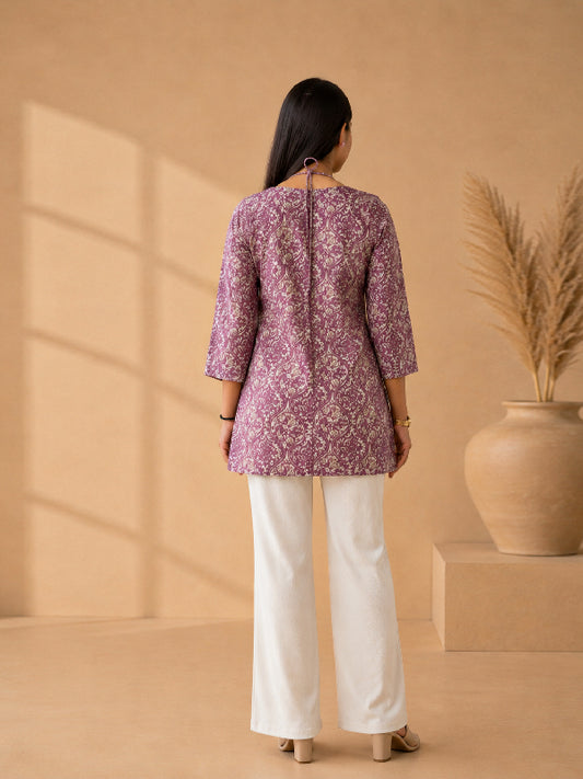 Women's wear Trendy Short Kurti Tunic Top | Casual Ethnic Wear by Ksyle Outfit