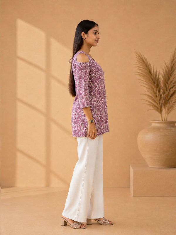 Women's wear Trendy Short Kurti Tunic Top | Casual Ethnic Wear by Ksyle Outfit
