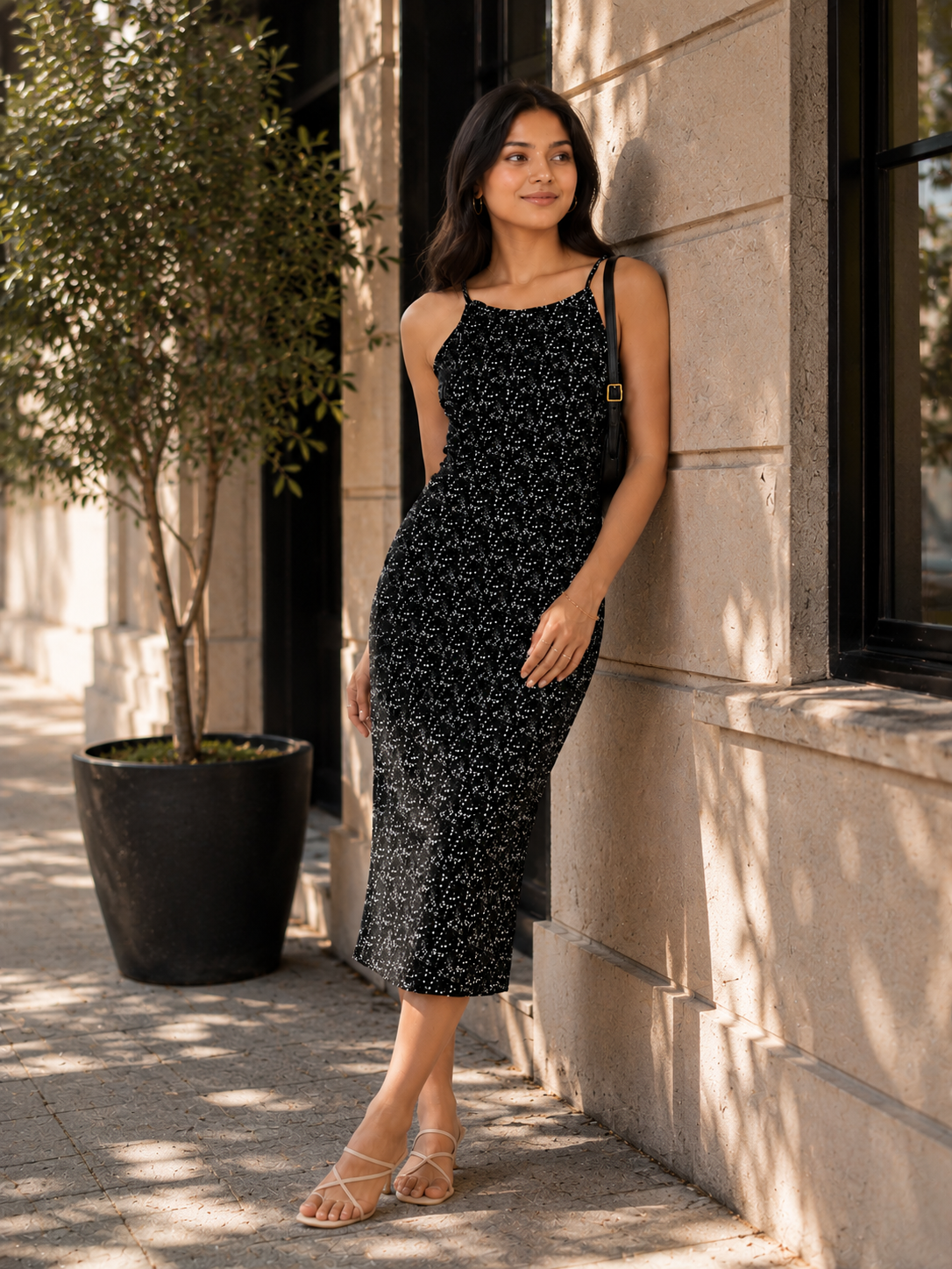 Ksyle outfit Bodycon Sleeveless Midi Dress for Women | Casual Stylish