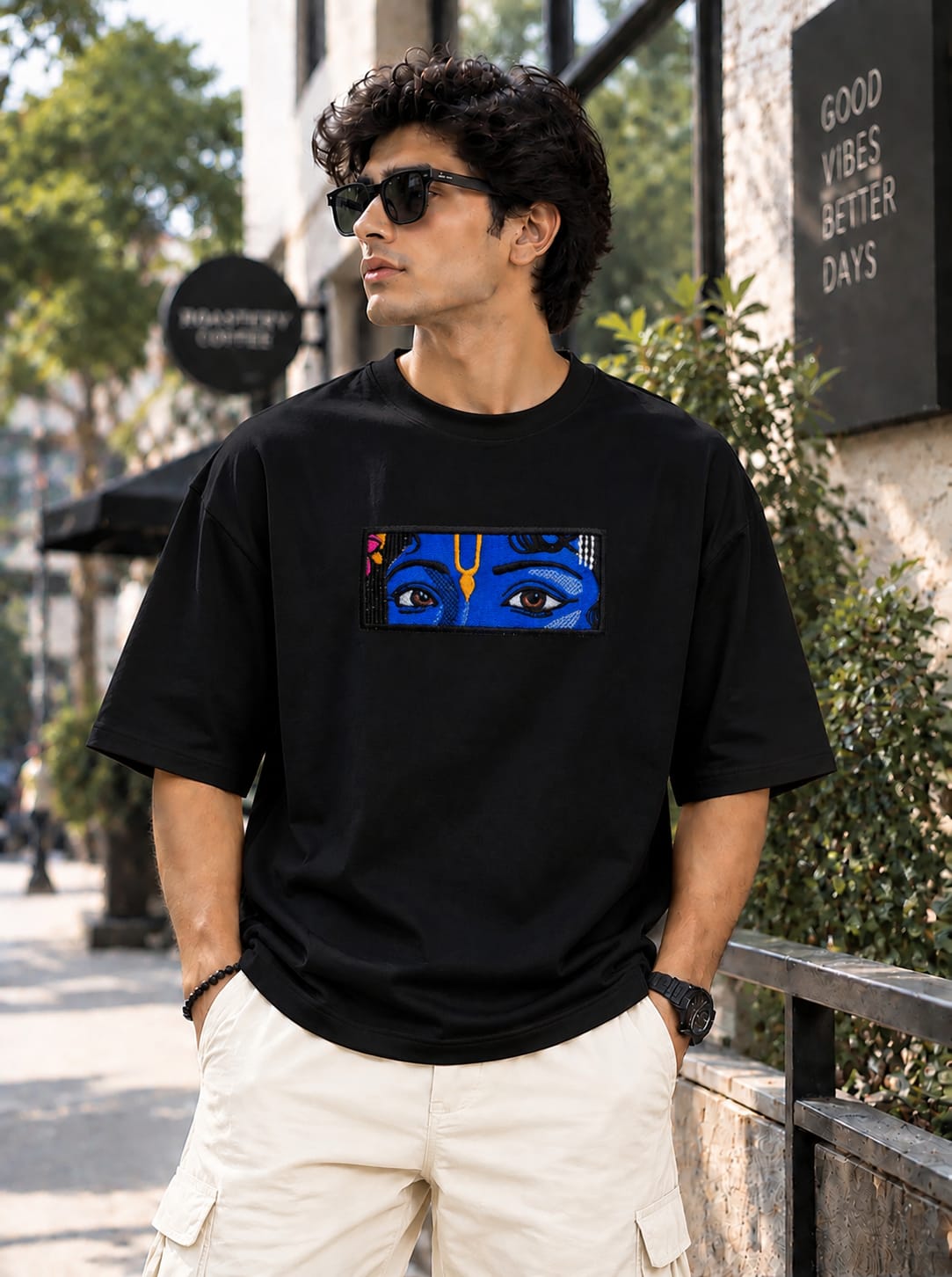 KRISHNA EYE – PREMIUM EMBROIDERY OVERSIZED