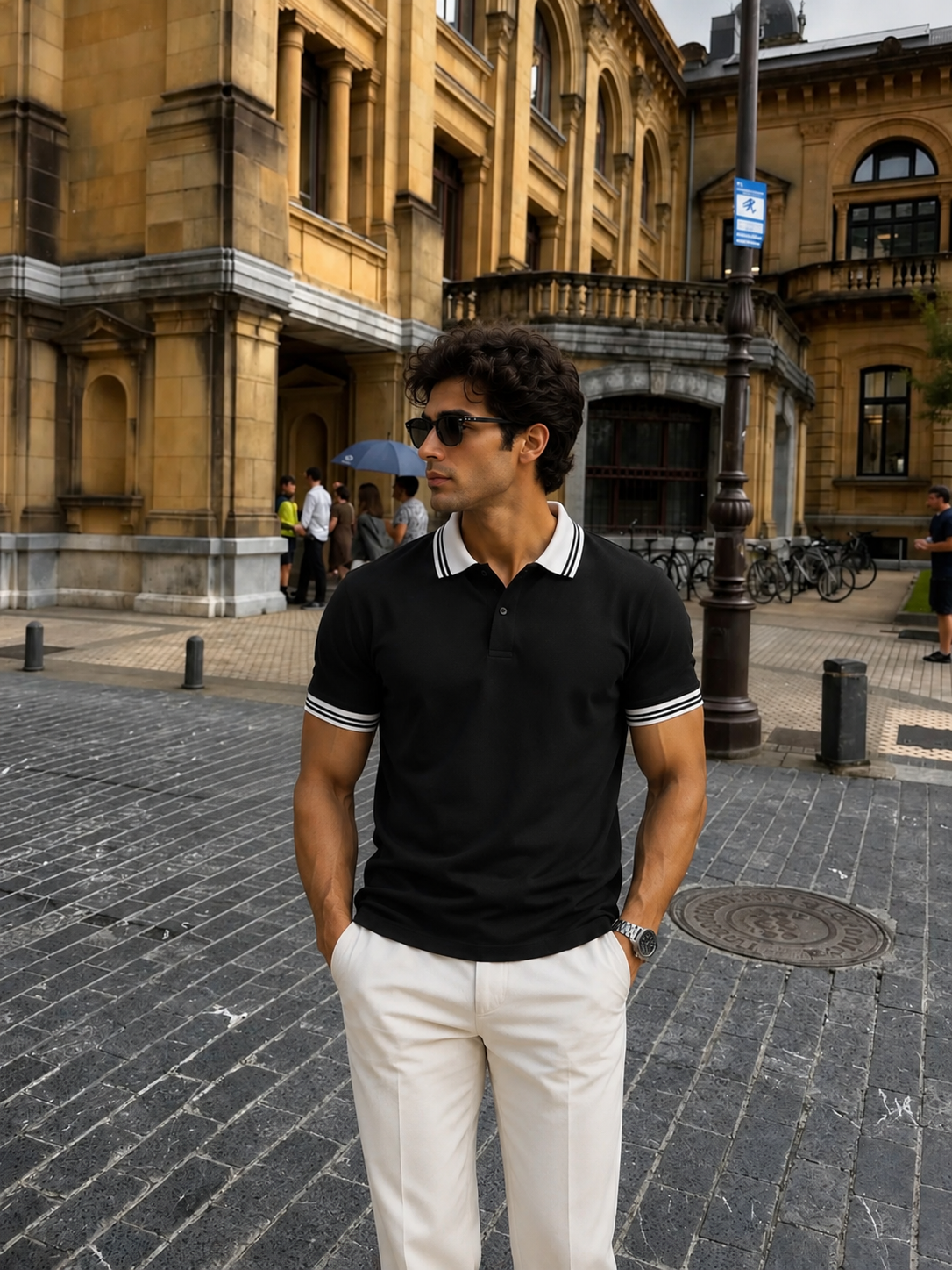 Men’s Classic Black Polo T-Shirt