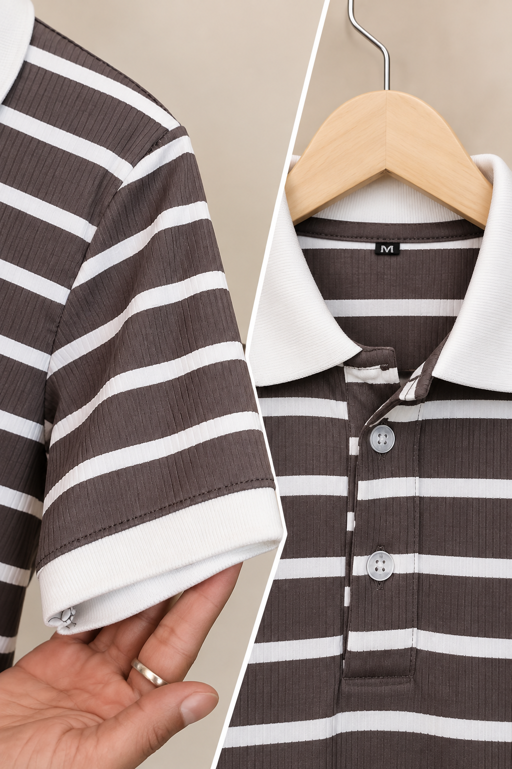 KSYLE Élan Premium Striped Polo T-Shirt