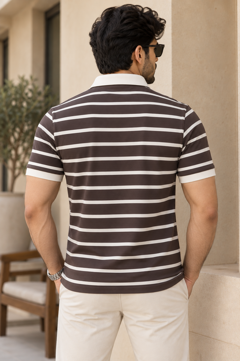 KSYLE Élan Premium Striped Polo T-Shirt